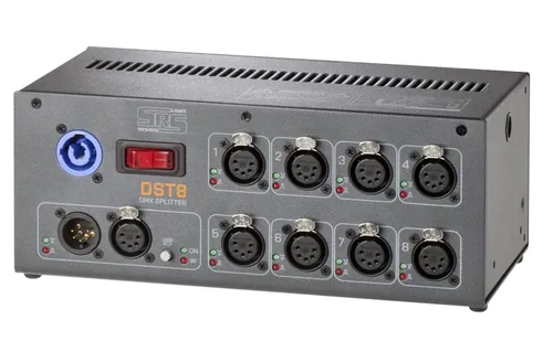 SRS DST8-3, DMX splitter, 8 outputs, 3-pin