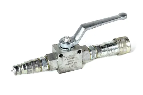AVM-SFX CO2 manual ball valve, 3/8” with quick connectors