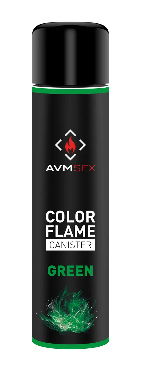 AVM-SFX Color flame canister, 600 ml, green