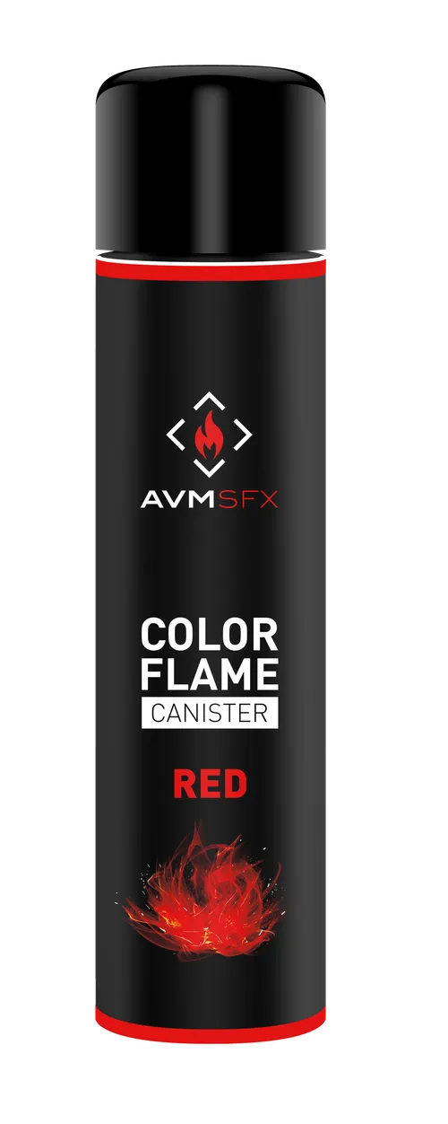 AVM-SFX Color flame canister, 600 ml, red